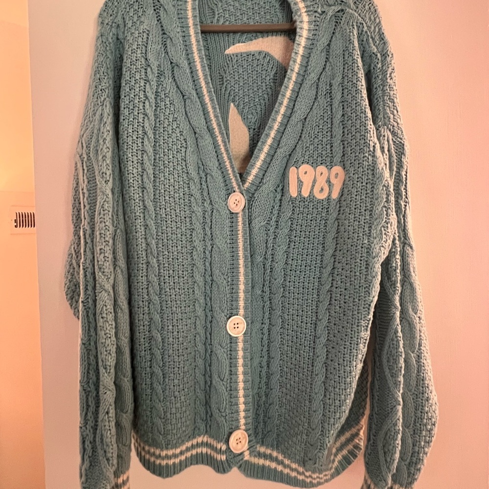 1989 Taylor Swift Cable Knit Cardigan Sweater